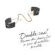 Наручники Bijoux Indiscrets Desir Metallique Handcuffs - Black, металеві, стильні браслети SO2663 фото 5