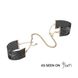 Наручники Bijoux Indiscrets Desir Metallique Handcuffs - Black, металлические, стильные браслеты SO2663 фото 1