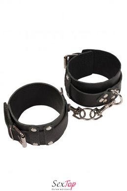 Кайдани Leather Dominant Leg Cuffs, black 280154 фото