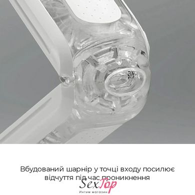 Мастурбатор Tenga Flip Zero White, изменяемая интенсивность стимуляции, раскладной TFZ-001 фото