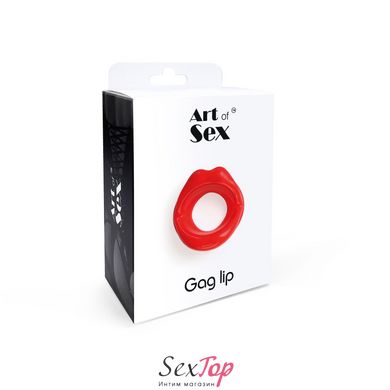Кляп-розширювач у формі губ Art of Sex – Gag lip, червоний SO6701 фото