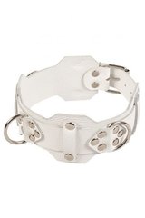 Ошейник VIP Leather Collar, white 280171 фото