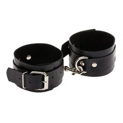 Кайдани Leather Standart Leg Cuffs, Black 281408 фото