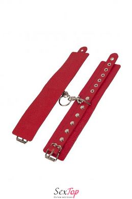 Наручники Leather Restraints Hand Cuffs, red 280158 фото