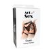 Сексуальні гартери Art of Sex - Gwen із натуральної шкіри, розмір XS-2XL, колір чорний SO7369 фото 4