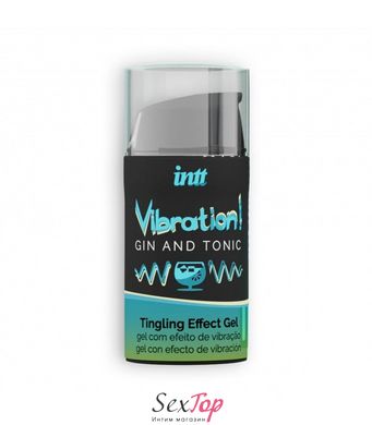 Жидкий вибратор Intt Vibration Gin Tonic (15 мл) EXTRA GREEN SO5409 фото