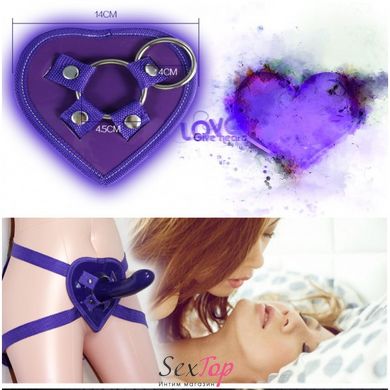 Фіолетовий страпон для жінок Lovetoy IXI40494 фото