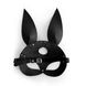 Кожаная маска Зайки Art of Sex - Bunny mask, цвет Черный SO9644 фото 4