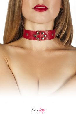 Нашийник Leather Restraints Collar, red 280164 фото