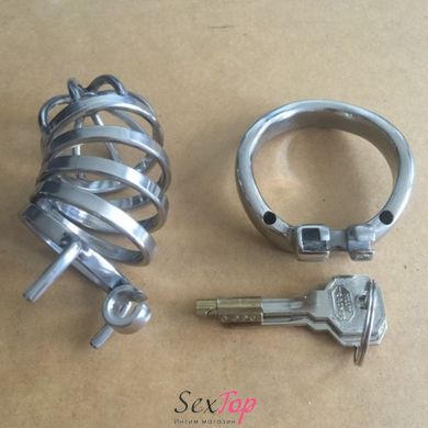 Stainless Steel Male Super Small Chastity Device IXI48361 фото
