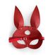Кожаная маска Зайки Art of Sex - Bunny mask, цвет Красный SO9645 фото 4
