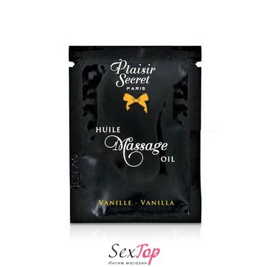 Пробник масажної олії Plaisirs Secrets Vanilla (3 мл) SO1207 фото