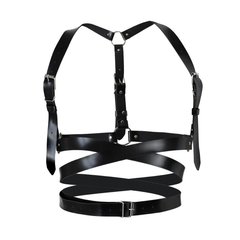 Кожаная портупея Art of Sex - Melani Leather harness, Черная L-2XL SO8299 фото