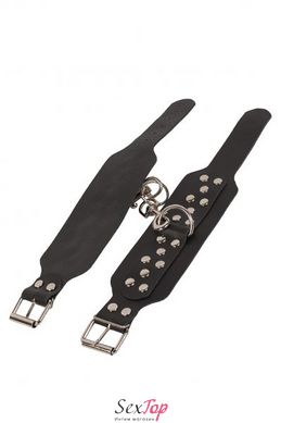 Кайдани Leather Leg Cuffs, black 280174 фото