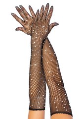 Длинные перчатки Leg Avenue Rhinestone opera length gloves SO9096 фото