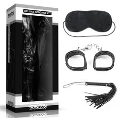 Набор для сексуальных бдсм игр Deluxe Bondage Kit (маска, наручники, плеть) IXI40367 фото
